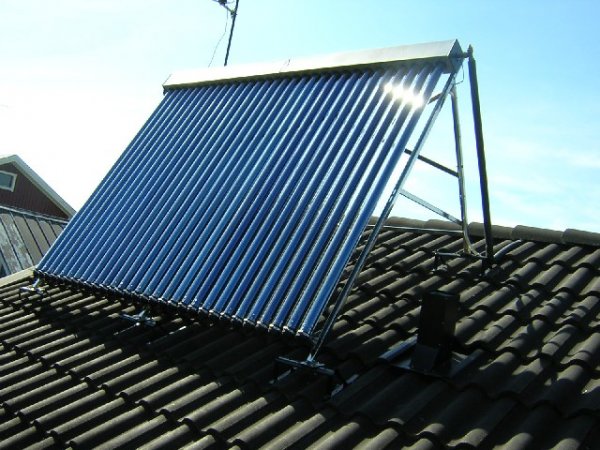 Besparing med solfångare